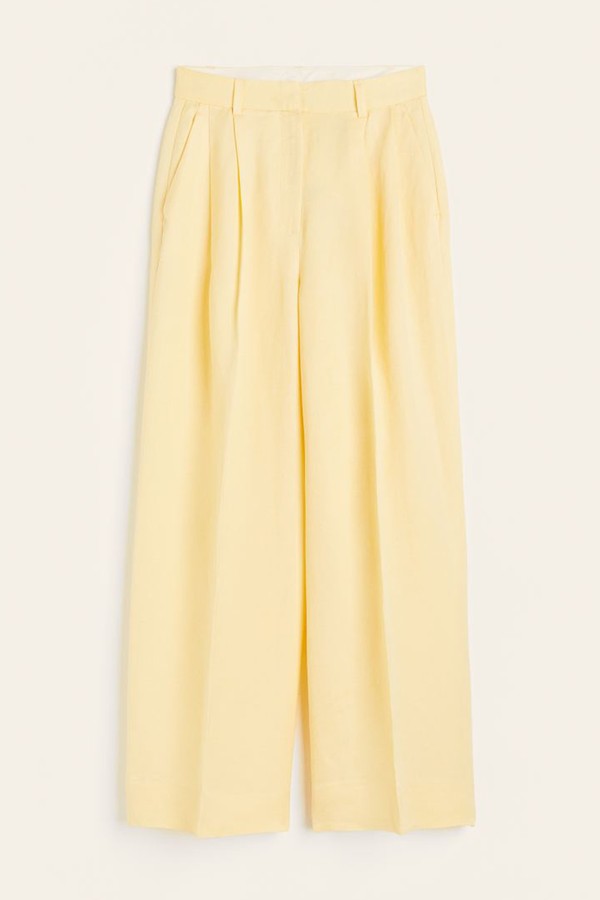 Linen-Blend Tailored Trousers from H&M