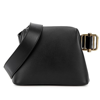 Brot Mini Black Leather Cross-Body Bag from Osoi