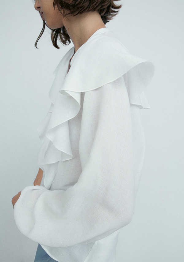 Ruffled Blouse from Massimo Dutti