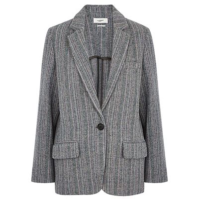 Charly Grey Striped Wool Blazer from Isabel Marant Etoile