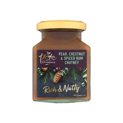 Pear, Chestnut & Spiced Rum Chutney