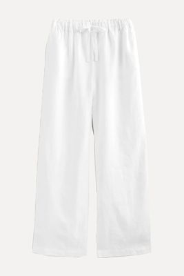 Relaxed Pull-On Linen Trousers from Boden