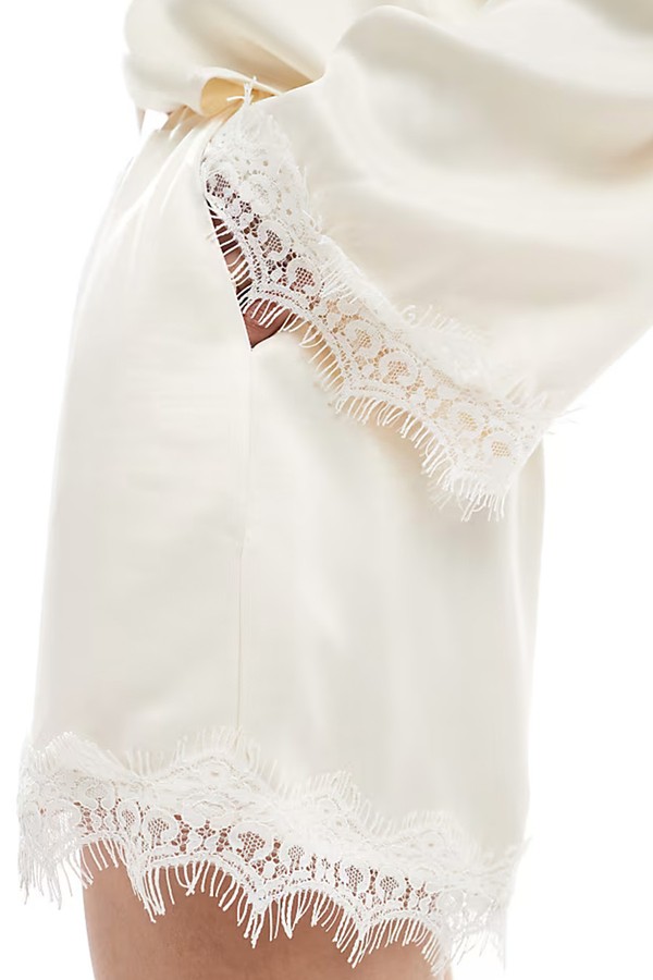 Satin & Lace Short Co-Ord from Miss Selfridge 