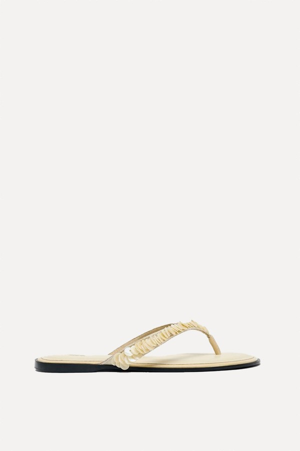 Beaded Strap Sandals from Zara