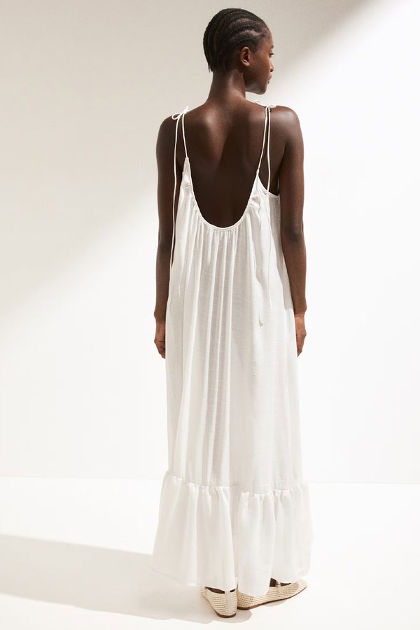 Tie-Strap Beach Dress