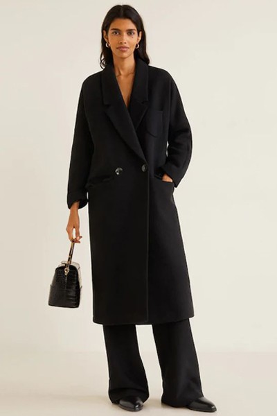 Wool-Blend Coat from Mango