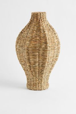 Large Handmade Seagrass Vase from H&M