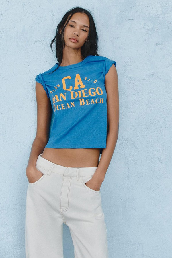 Flame Slogan T-Shirt from Zara