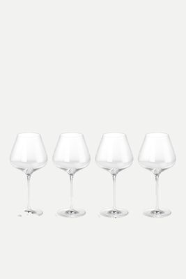  Set of 4 Red Wine Glasses