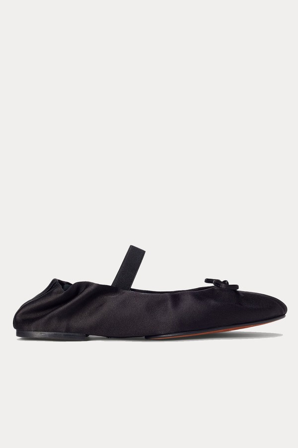 Silk Satin Ballet Flat