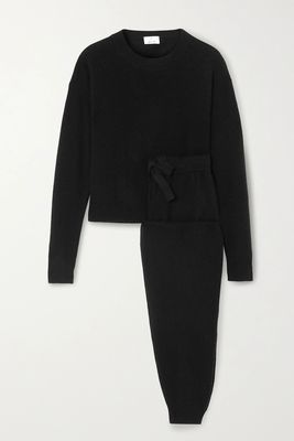 Wool & Cashmere-Blend Sweater & Track Pants Set from Allude