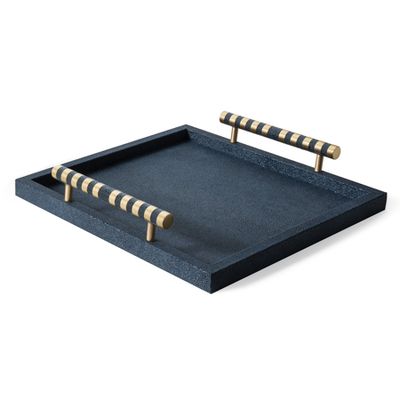 Gold Navy Saturno Tray from Pinetti