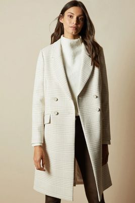 Sophili Double Breasted Checked Coat