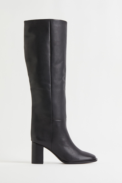 Knee-High Leather Boots from H&M