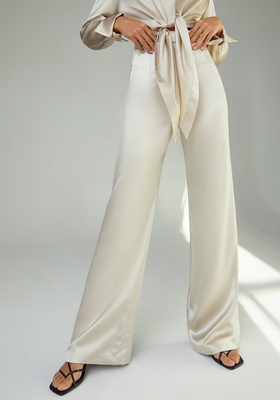 Trousers in Oyster from Silked London