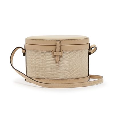 Mini Leather And Raffia Shoulder Bag from Hunting Season