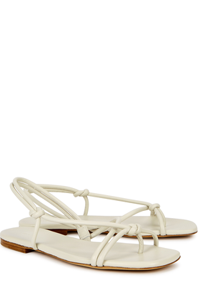Dolye Off-White Leather Thong Sandals from Vince