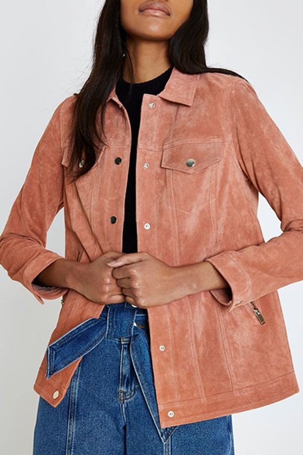 Suede Trucker Jacket