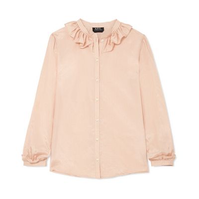 Ruffled Cotton And Silk Blouse from A.P.C