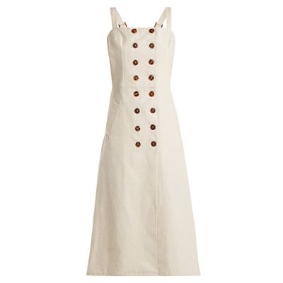 Monica Cotton And Linen-Blend Dress from Albus Lumen 