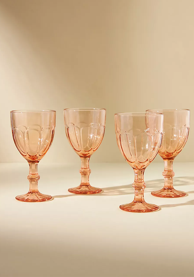 Set Of Four Louise Wine Glasses, £42 | Anthropologie