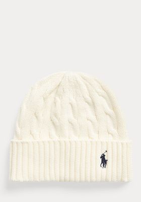 Cable-Knit Cotton Hat