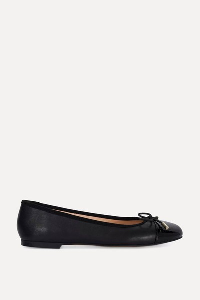 Highest Toe Cap Leather Ballet Flats from Dune