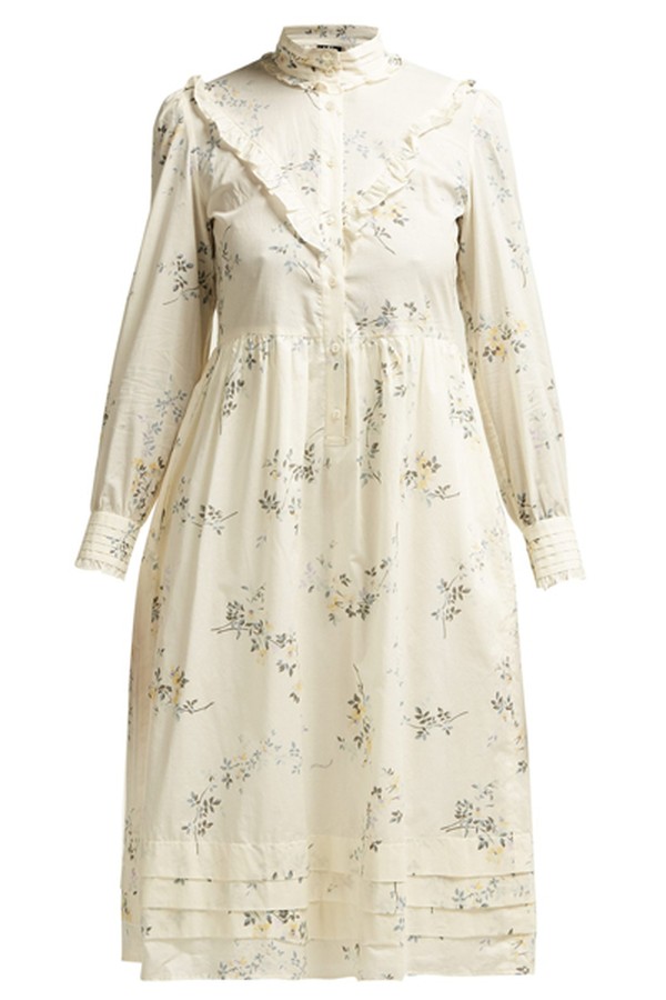 Nicks Floral Print Ruffled Cotton Dress from A.P.C.
