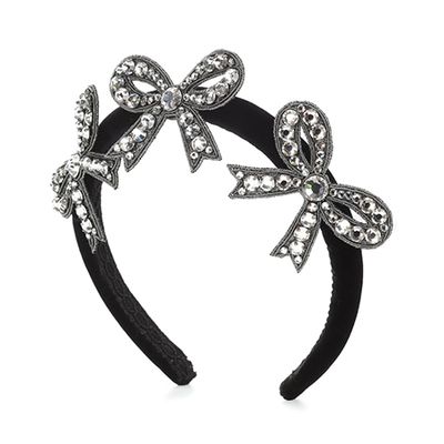 Crystal Velvet Headband from Gucci