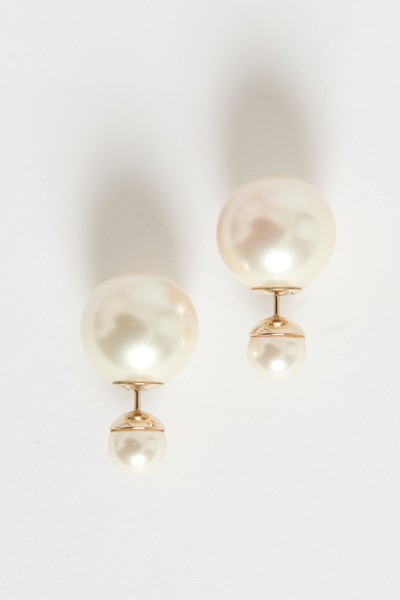 Pearl Tribales Preowned Stud Earrings from Celine