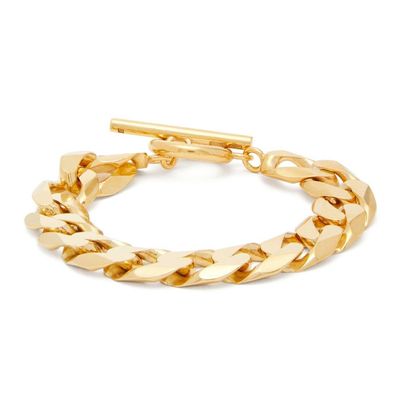 Moto Flat-Chain Gold-Vermeil Bracelet from All Blues