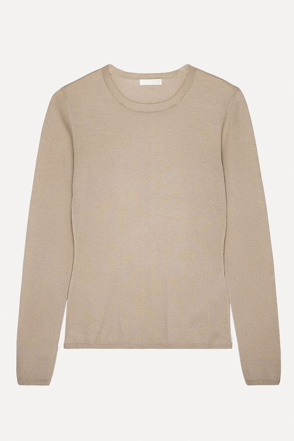 Knitted Merino Wool Round Neck Top from NA-KD