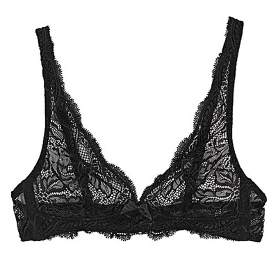 Eden Black Lace Soft-Cup Bra from Simone Pérèle