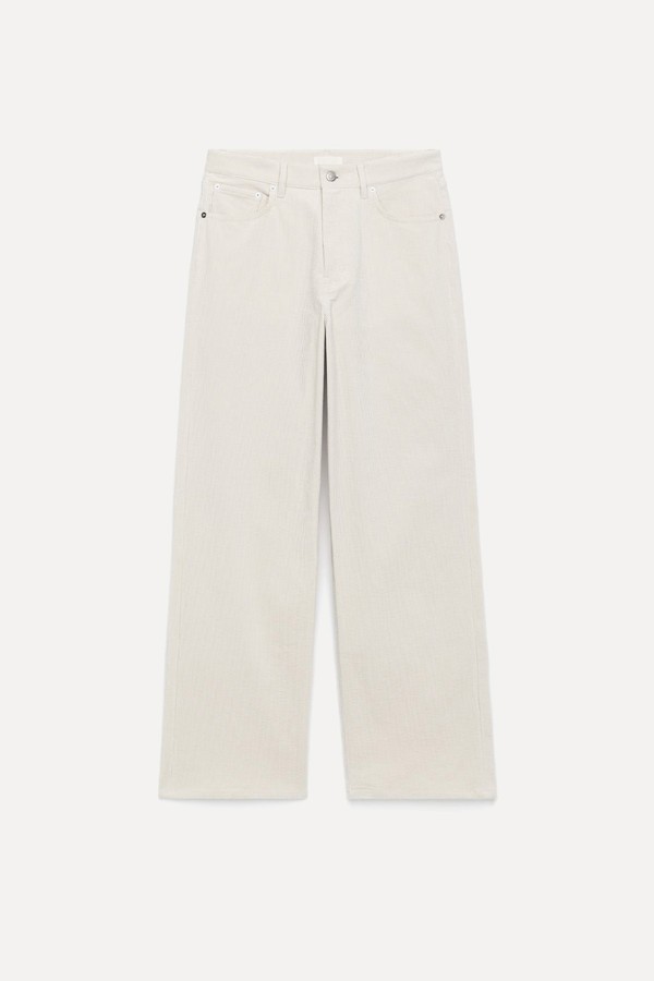 x from Coral Corduroy Wide Jeans, £75 | ARKET
