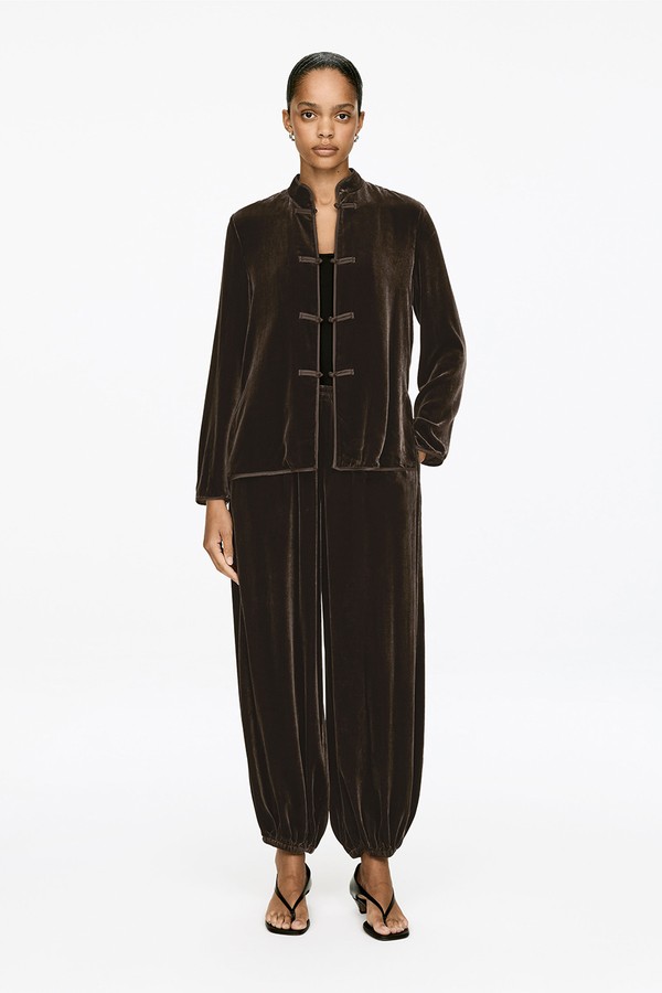 Viscose-Silk Velvet Overshirt from ARKET