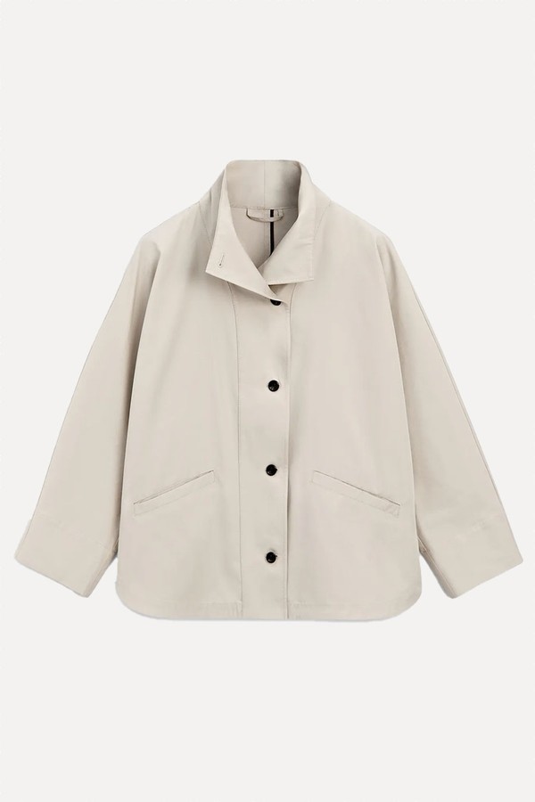 Jacket With High Collar Detail