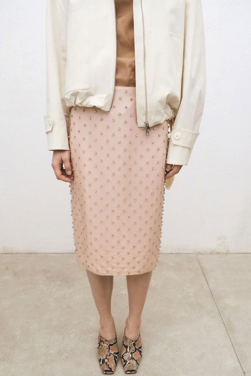 Midi Skirt With Crystal Appliqués from Mango