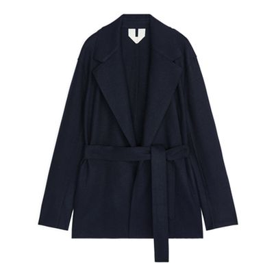 Belted Wool Jersey Jacket from Arket