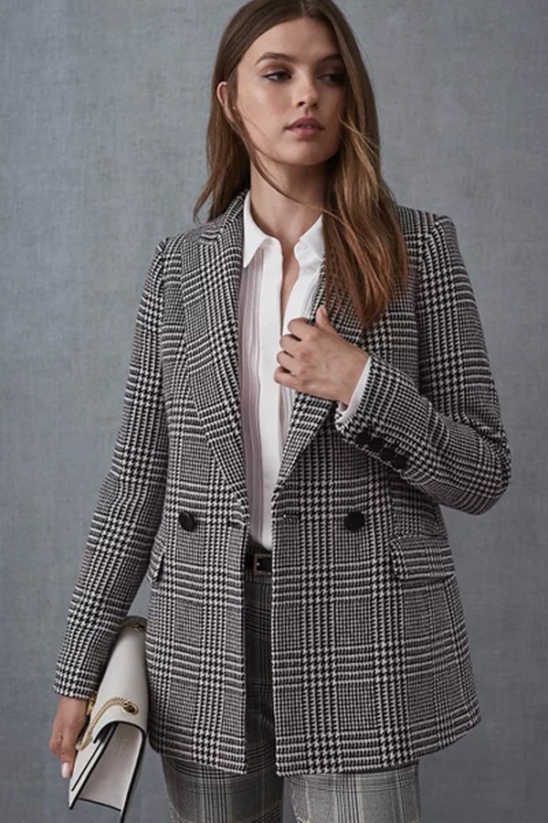 Langley Houndstooth Blazer