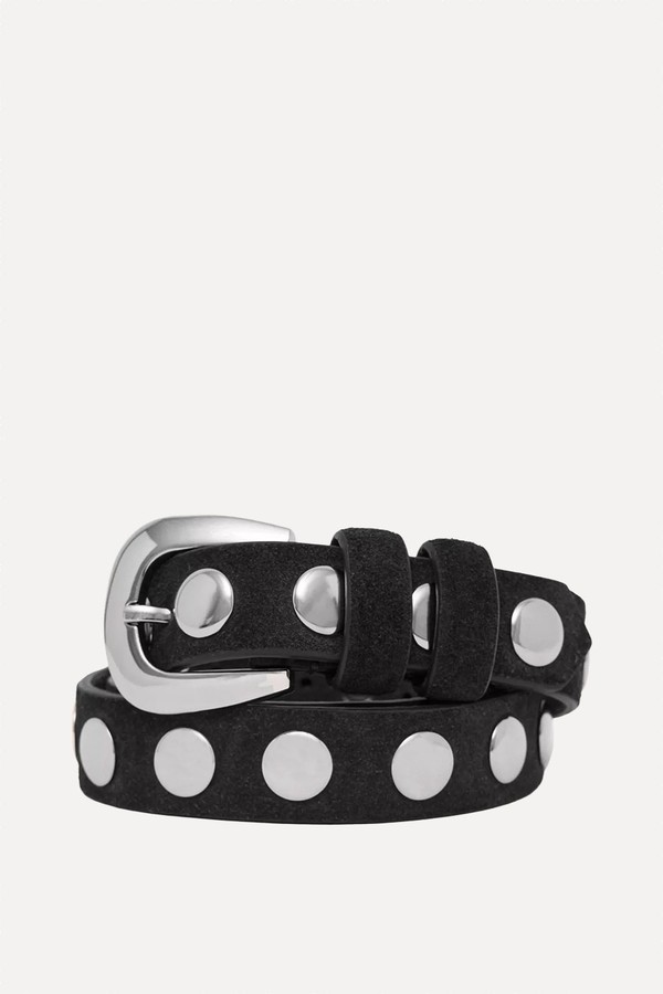 Seren Studded Leather Belt from Hush