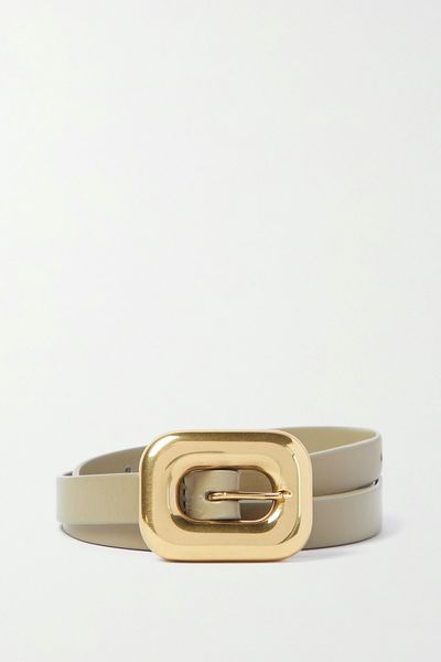 Chain Link Leather Belt from Bottega Veneta