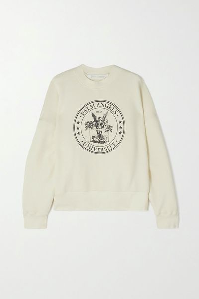 Printed Cotton Jersey Sweatshirt from Palm Angels