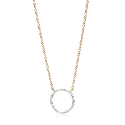 Riva Circle Diamond Necklace from Monica Vinader