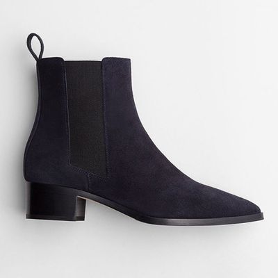 Lou Navy Suede Boot