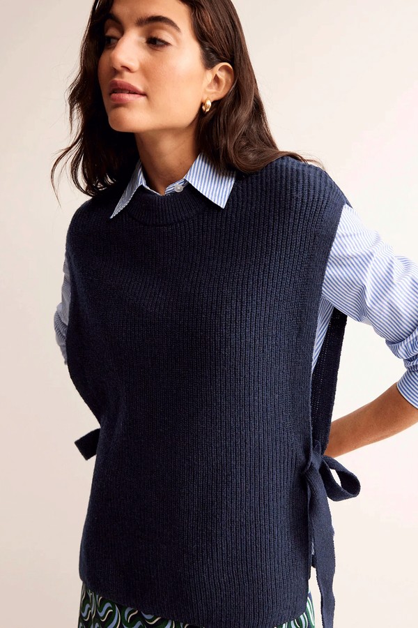 Tie-Side Knitted Tabard