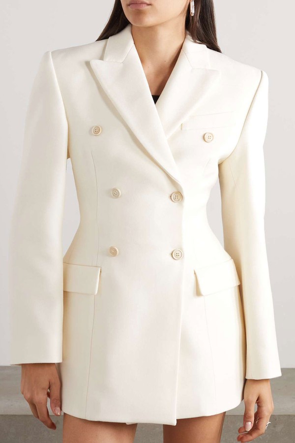 Double-Breasted Wool-Twill Blazer from Wardrobe.NYC
