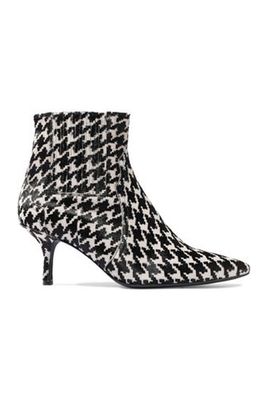 Houndstooth Calf Hair Ankle Boots from Anine Bing