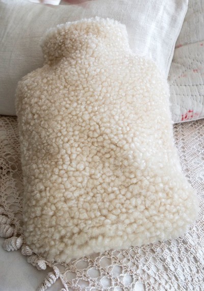 Sheepskin Hot Water Bottle Cover from Graham & Green