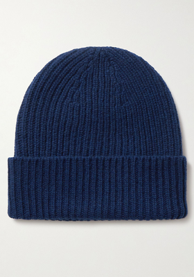 Ribbed Cashmere Beanie from William Lockie