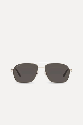 CT0306S Aviator-Frame Metal Sunglasses  from Cartier